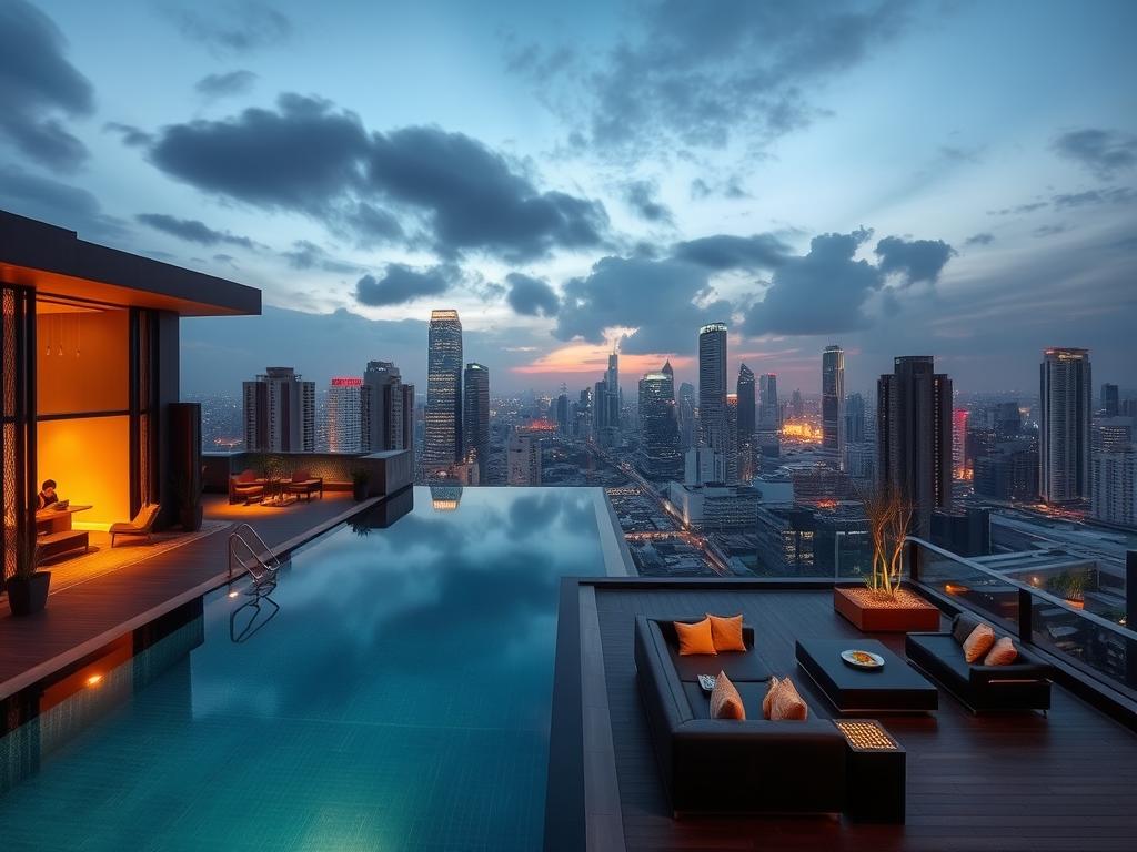 Boutique hotel in Bangkok with rooftop pool - thailand travel guide 2025