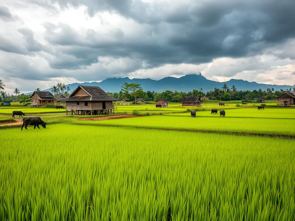 Cambodian countryside during green season, Cambodia travel guide 2025