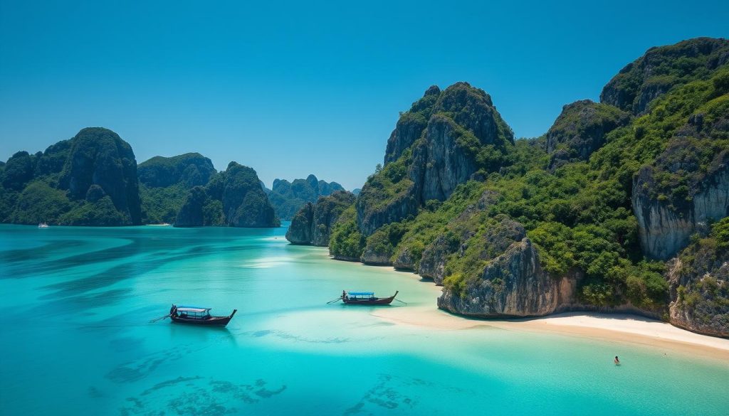 El Nido's limestone cliffs and turquoise lagoons in Palawan, Philippines