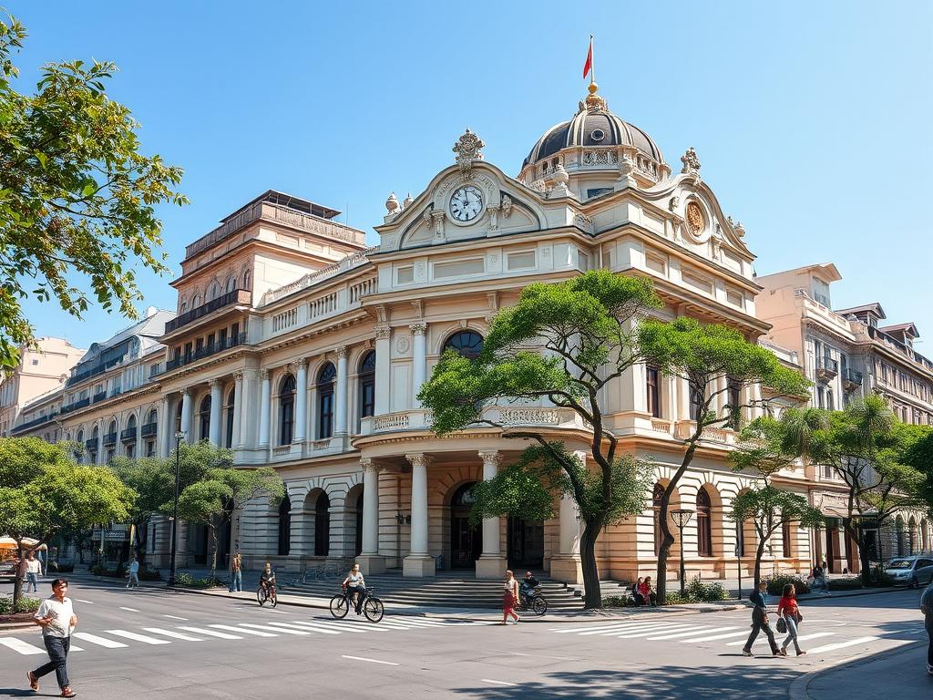 French colonial architecture in Hanoi showing the Opera House and tree-lined boulevards in 2025