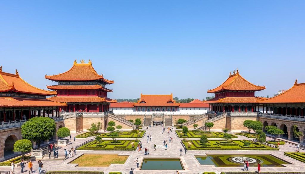 Imperial Citadel of Hue with traditional Vietnamese palace architecture and gardens in 2025