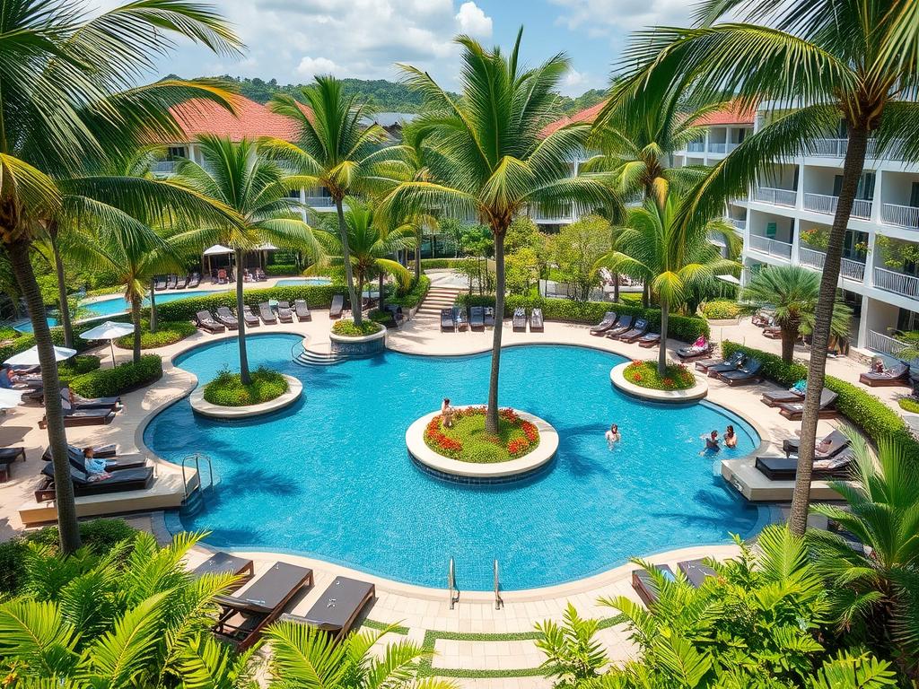 Mid-range resort in Phuket with pool and tropical gardens - thailand travel guide 2025