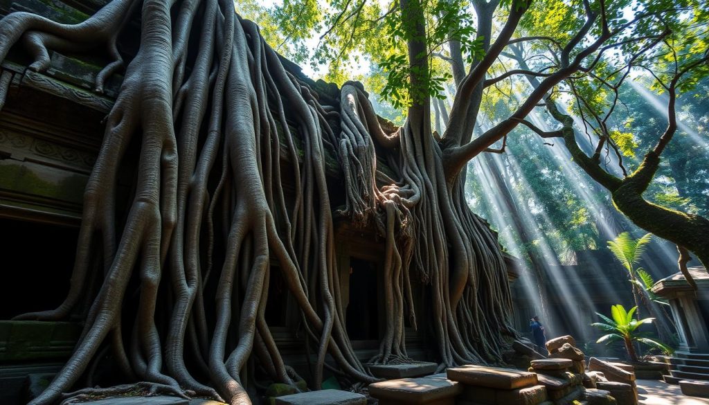 Ta Prohm temple with tree roots, Angkor, Cambodia travel guide 2025